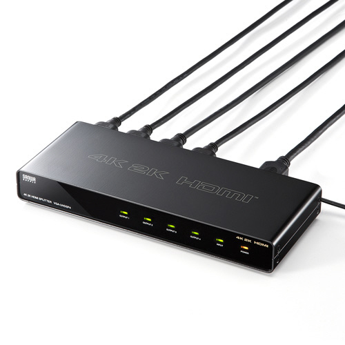 たのめーる】サンワサプライ 4K2K対応HDMI分配器 4分配 VGA-UHDSP4 1台