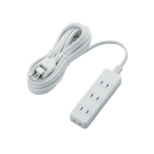 エレコム　ほこりシャッター付き電源タップ　２Ｐ・４個口　ホワイト　５．０ｍ　Ｔ－ＳＴ０２－２２４５０ＷＨ　１個1