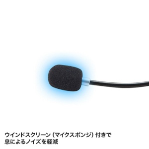 サンワサプライ　４極対応ヘッドセット　片耳タイプ　シルバー　ＭＭ－ＨＳ４０２ＳＶ　１個2