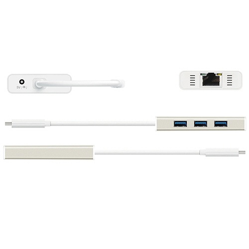 ｊ５　Ｃｒｅａｔｅ　Ｔｙｐｅ－Ｃ　ｔｏ　ギガビットイーサネット＆ＵＳＢ３.０Ａｄａｐｔｅｒ　ＪＣＨ４７１　１個3