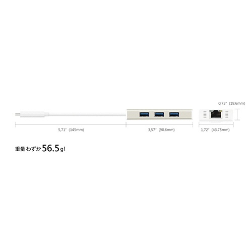 ｊ５　Ｃｒｅａｔｅ　Ｔｙｐｅ－Ｃ　ｔｏ　ギガビットイーサネット＆ＵＳＢ３.０Ａｄａｐｔｅｒ　ＪＣＨ４７１　１個5