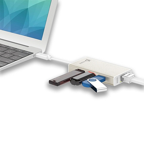 ｊ５　Ｃｒｅａｔｅ　Ｔｙｐｅ－Ｃ　ｔｏ　ギガビットイーサネット＆ＵＳＢ３.０Ａｄａｐｔｅｒ　ＪＣＨ４７１　１個6