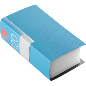 バッファロー　ＣＤ／ＤＶＤファイルケース　ブックタイプ　１２０枚収納　ブルー　ＢＳＣＤ０１Ｆ１２０ＢＬ　１個1