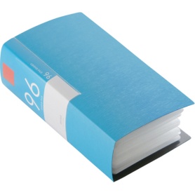 バッファロー　ＣＤ／ＤＶＤファイルケース　ブックタイプ　９６枚収納　ブルー　ＢＳＣＤ０１Ｆ９６ＢＬ　１個