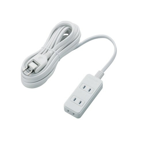 エレコム　ほこりシャッター付き電源タップ　２Ｐ・３個口　ホワイト　５.０ｍ　Ｔ－ＳＴ０２－２２３５０ＷＨ　１個1