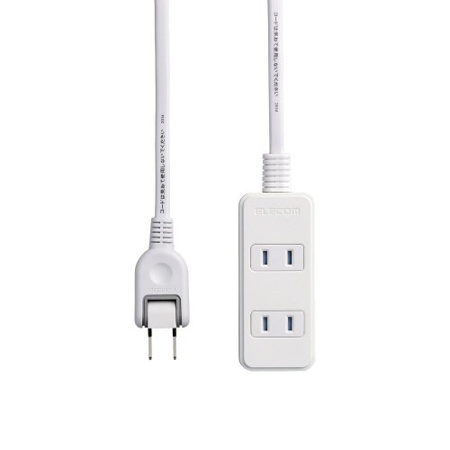 エレコム　ほこりシャッター付き電源タップ　２Ｐ・３個口　ホワイト　５.０ｍ　Ｔ－ＳＴ０２－２２３５０ＷＨ　１個2