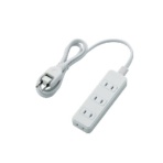 エレコム　ほこりシャッター付き電源タップ　２Ｐ・４個口　ホワイト　Ｔ－ＳＴ０２－２２４ＷＨ