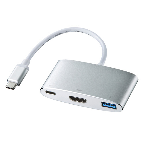 たのめーる】サンワサプライ USB Type C-HDMIマルチ変換アダプタプラス たのめーる】サンワサプライ USB Type C-HDMIマルチ変換アダプタプラス