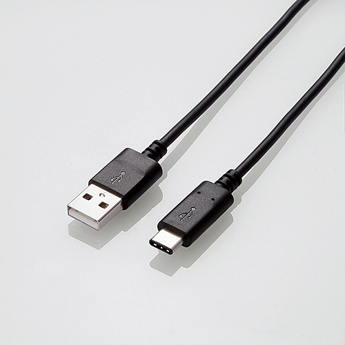 たのめーる】エレコム USB2.0ケーブル(認証品) (A)オス-(C)オス 0.5m 