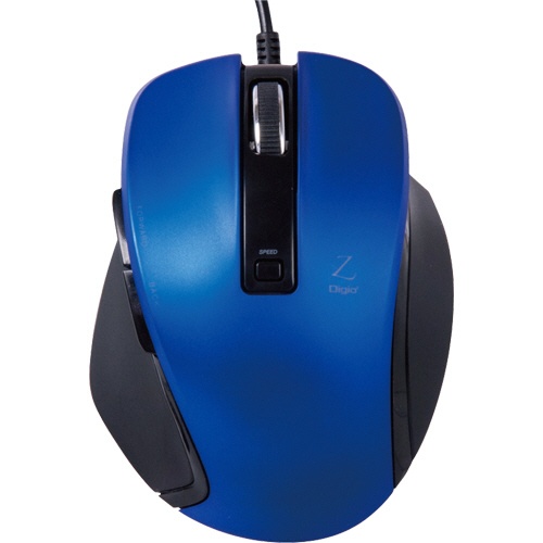 ナカバヤシ　小型有線　５ボタンＢｌｕｅＬＥＤマウス　ブルー　ＭＵＳ－ＵＫＦ１２０ＢＬ　１個1