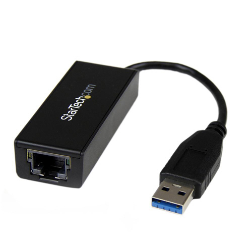 USB3.0-Gigabit Ethernet LANアダプタ 10・100・1000Mbps対応 ブラック USB31000S 1個の通販