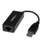 ＳｔａｒＴｅｃｈ．ｃｏｍ　ＵＳＢ３．０－Ｇｉｇａｂｉｔ　Ｅｔｈｅｒｎｅｔ　ＬＡＮアダプタ　１０・１００・１０００Ｍｂｐｓ対応　ブラック　ＵＳＢ３１０００Ｓ　１個