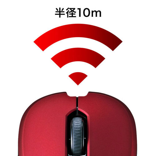 たのめーる サンワサプライ ワイヤレスブルーledマウス レッド Ma Wbl113r 1個の通販
