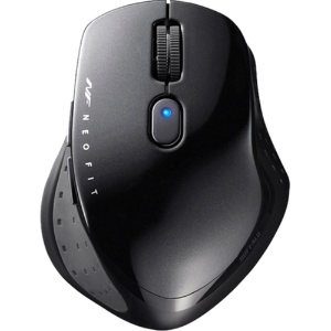 バッファロー　無線　ＢｌｕｅＬＥＤ　５ボタン　ネオフィットマウス　Ｍサイズ　ブラック　ＢＳＭＢＷ５１０ＭＢＫ　１個1