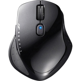 バッファロー　無線　ＢｌｕｅＬＥＤ　５ボタン　ネオフィットマウス　Ｓサイズ　ブラック　ＢＳＭＢＷ５１０ＳＢＫ　１個