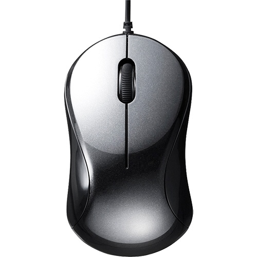 バッファロー　有線　ＢｌｕｅＬＥＤ　静音　３ボタンマウス　ブラック　ＢＳＭＢＵ１００ＢＫ　１個1