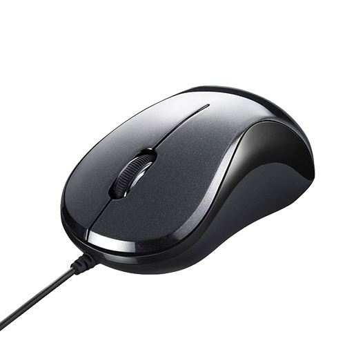 バッファロー　有線　ＢｌｕｅＬＥＤ　静音　３ボタンマウス　ブラック　ＢＳＭＢＵ１００ＢＫ　１個2