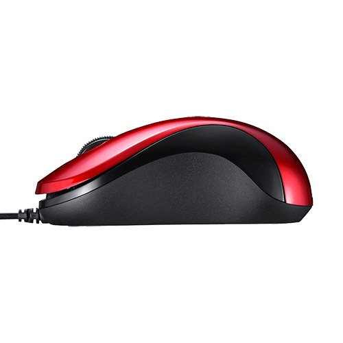 バッファロー　有線　ＢｌｕｅＬＥＤ　静音　３ボタンマウス　レッド　ＢＳＭＢＵ１００ＲＤ　１個3
