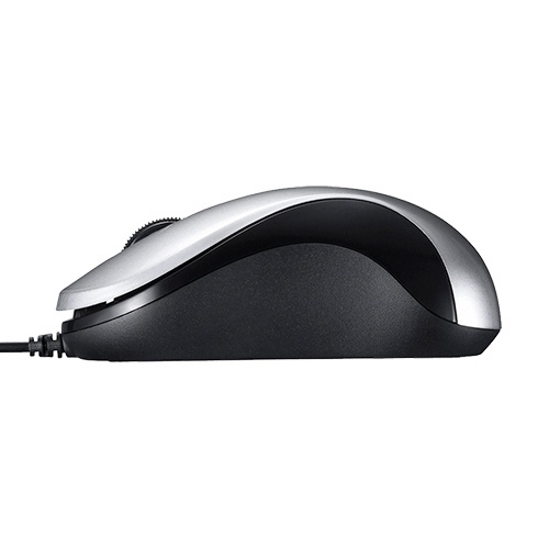 バッファロー　有線　ＢｌｕｅＬＥＤ　静音　３ボタンマウス　シルバー　ＢＳＭＢＵ１００ＳＶ　１個3