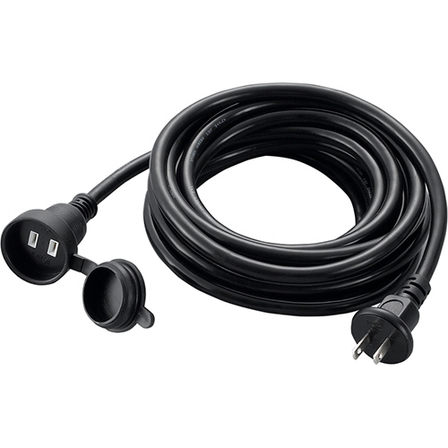 【クリックで詳細表示】ヤザワ 防雨型延長コード 1個口 5m ブラック H7RP105BK 1個 H7RP105BK