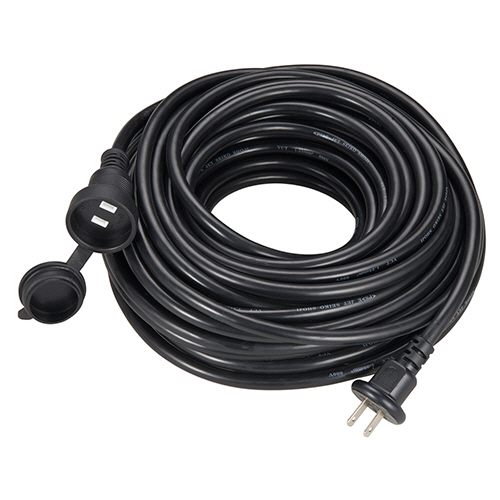 【クリックで詳細表示】ヤザワ 防雨型延長コード 1個口 20m ブラック H7RP1020BK 1個 H7RP1020BK