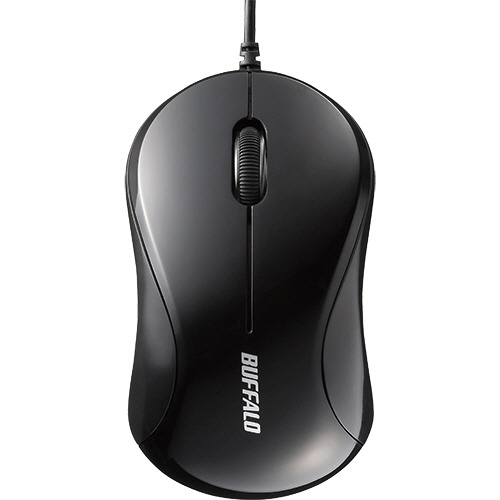 バッファロー　有線　光学式マウス　３ボタンタイプ　Ｓサイズ　ブラック　ＢＳＭＯＵ０５０ＳＢＫＺ　１個1