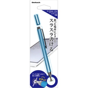 オウルテック　丸型ヘッド静電式タッチペン　ブルー　ＯＷＬ－ＴＰＳＥ０１－ＢＬ　１個1