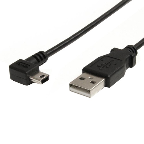 facet Overhale Matematisk たのめーる】StarTech.com ミニUSB変換ケーブル miniUSB右向きL型 91cm USB A(オス)-USB mini-B(オス)  ブラック USB2HABM3RA 1本の通販