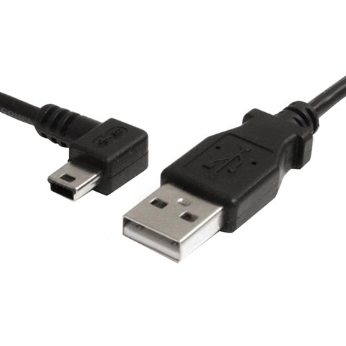 ＳｔａｒＴｅｃｈ．ｃｏｍ　ミニＵＳＢ変換ケーブル　ｍｉｎｉＵＳＢ左向きＬ型　１．８ｍ　ＵＳＢ　Ａ（オス）－ＵＳＢ　ｍｉｎｉ－Ｂ（オス）　ブラック　ＵＳＢ２ＨＡＢＭ６ＬＡ　１本1