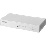 バッファロー　Ｇｉｇａ対応　スイッチングハブ　金属筐体　電源内蔵　８ポート　ホワイト　ＬＳＷ６－ＧＴ－８ＮＳ／ＷＨ　１台