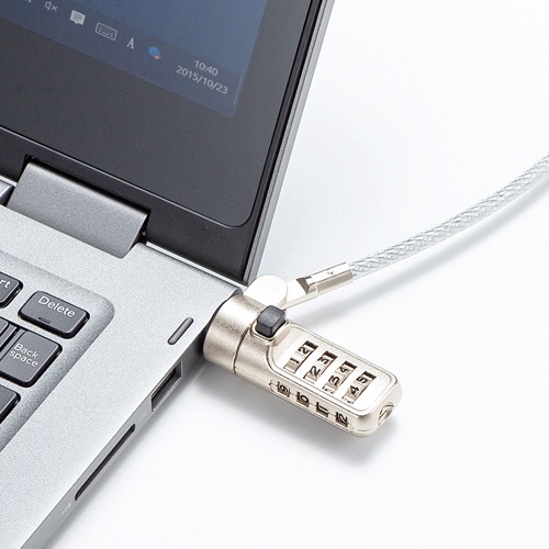 サンワサプライ　小型セキュリティスロット対応ダイヤル式セキュリティ　ＳＬＥ－３６Ｓ　１個5