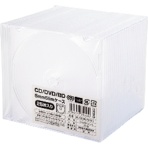 ハイディスク　ＣＤ／ＤＶＤケース　１枚収納　５ｍｍスリムケース　クリア　ＭＬ－ＣＤ０５ＳＰＣＲ
