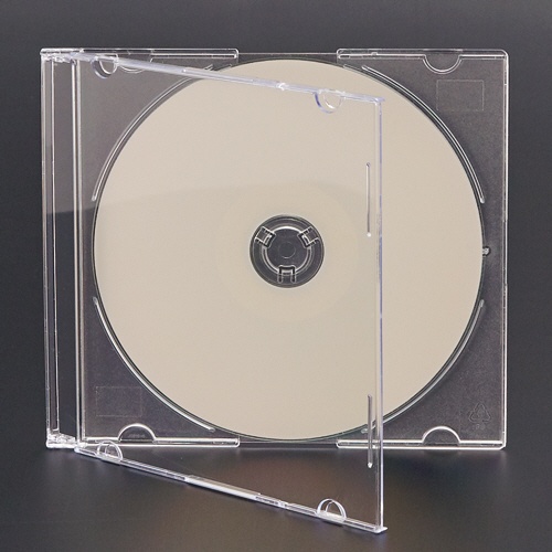 ハイディスク　ＣＤ／ＤＶＤケース　１枚収納　５ｍｍスリムケース　クリア　ＭＬ－ＣＤ０５Ｓ２５ＰＣＲ　１パック（２５枚）2