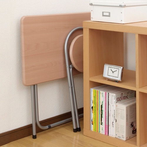 ナカバヤシ　折りたたみデスク＆チェア　幅８００×奥行５００ｍｍ　ホワイト　ＦＤＣ－１０１Ｗ　１セット2