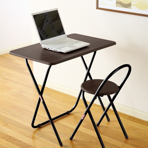 ナカバヤシ　折りたたみデスク＆チェア　幅８００×奥行５００ｍｍ　ホワイト　ＦＤＣ－１０１Ｗ　１セット3