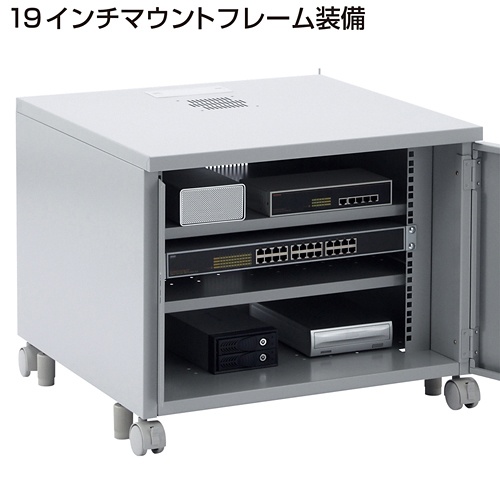 サンワサプライ　１９インチマウントボックス（８Ｕ）　幅６００×奥行６００×高さ５００ｍｍ　ＣＰ－１０１　１台3