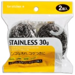 オカザキ　ステンレスたわし　３０ｇ　１パック（２個）