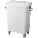 リス　抗菌ペール　角型　脚付き　４５Ｌ　本体＋フタ　ライトグレー　ＧＧＹＣ７３５　１セット