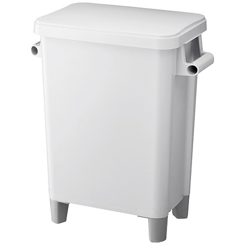 リス　抗菌ペール　角型　脚付き　４５Ｌ　本体＋フタ　ライトグレー　ＧＧＹＣ７３５　１セット1