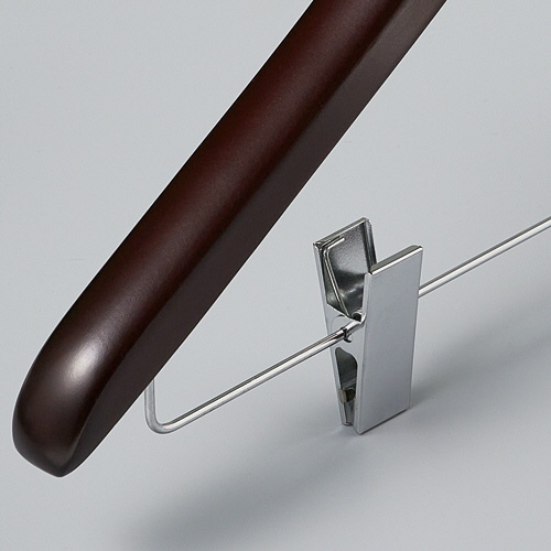 ニーズ　木製ハンガー　木と生活　クリップ　ダークブラウン　４３ｃｍ　Ｈ－５４３１Ｂ　１本3
