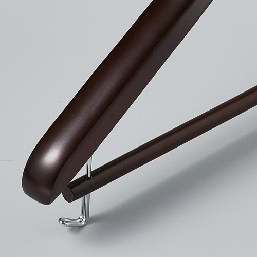 ニーズ　木製ハンガー　木と生活　スライド　ダークブラウン　４３ｃｍ　Ｈ－５４３０Ｂ　１本3