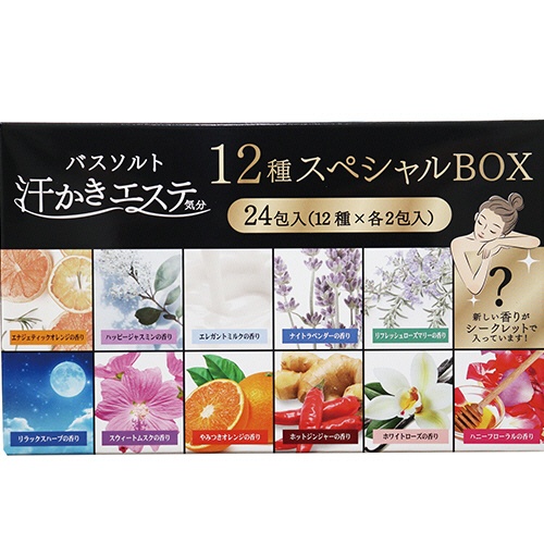 マックス　汗かきエステ気分　１２種スペシャルＢＯＸ　１箱（２４包：１２種類×２包）2