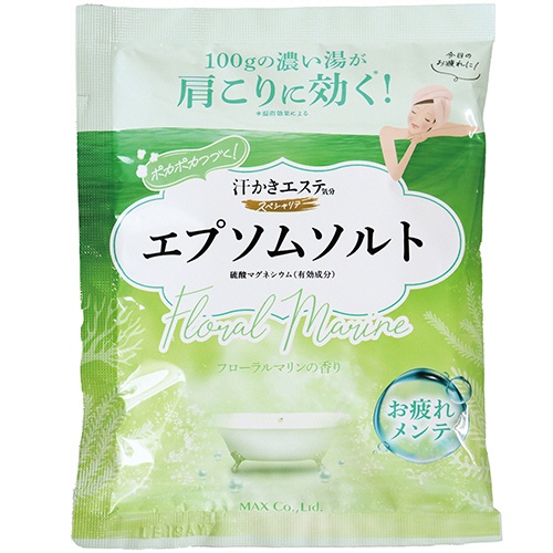 マックス　汗かきエステ気分　スペシャリテ　エプソムソルト　フローラルマリンの香り　１００ｇ　１パック1