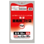 ワタナベ工業　業務用ポリ袋　透明　４５Ｌ　０．０５ｍｍ厚　５Ｃ－６５　１パック（１０枚）