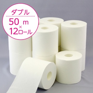 日本製紙クレシア　スコッティ　２倍巻き　フラワーパック　ダブル　芯あり　５０ｍ　１パック（１２ロール）4