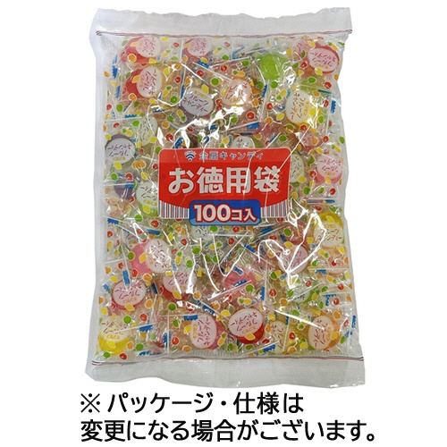金扇ドロップス工業　お徳用フルーツキャンディー　１パック（１００粒）1