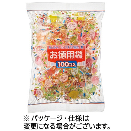 金扇ドロップス工業　お徳用フルーツキャンディー　１パック（１００粒）1