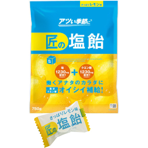 たのめーる サラヤ 匠の塩飴 レモン味 750g 1袋の通販
