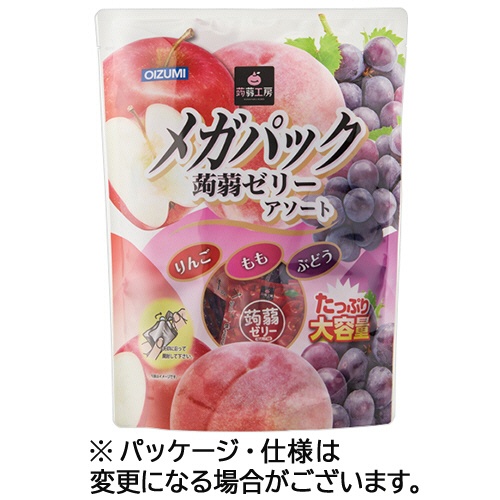オーイズミ下仁田　蒟蒻工房　蒟蒻ゼリー　メガパック　９６０ｇ　１パック（約６０個）1