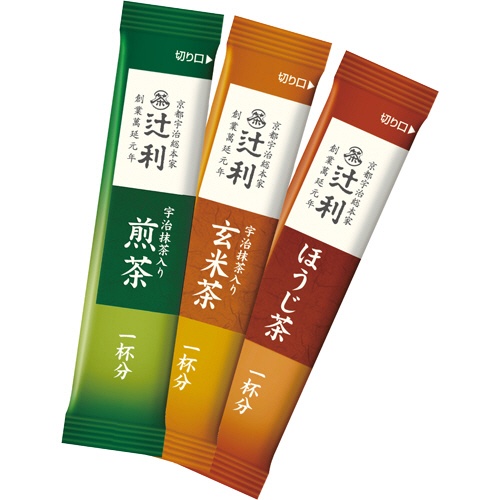 片岡物産　辻利　インスタントバラエティパック　三種の茶あわせ　０.８ｇ　１箱（１００本）2